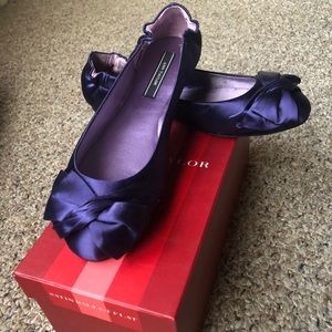 Ann Taylor Satin Ballet Flat - Size 8